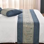 AMBERIS Chenille Bed Runner, Durable Decorative Bed Scarf for Home and Hotel (Pillowcases Sold Separately)