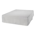 Amazon Basics Lightweight Pleated King Size Bed Skirt, Wrinkle and Fade Resistant, Machine Washable, Dust Ruffle, Light Grey, 16-inch Drop