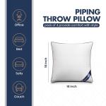 Utopia Bedding Throw Pillow Inserts (Pack of 4, White), 18 x 18 Inches Decorative Indoor Pillows for Sofa, Bed, Couch, Cushion Sham Stuffer