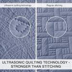 Blue King Size Quilt Set with Pillow Shams