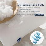 MIULEE Throw Pillows Inserts, Pack of 2 18x18 Inch 100% Virgin Fiber Filling Bed Couch Pillows