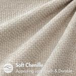 MIULEE Pack of 2 Couch Throw Pillow Covers 18x18 Inch Neutral Beige Modern Boho Accent Decorative Pillow Covers Soft Chenille Farmhouse Cushion Covers for Home Decor Bed Sofa Living Room