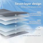 Topcee Weighted Blanket (20lbs 60"x80" Queen Size) Cooling Breathable Heavy Blanket Microfiber Material with Glass Beads Big Blanket for Adult All-Season Summer Fall Winter Soft Thick Comfort