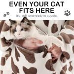 Krifey Wearable Blanket Hoodie, Oversized Sherpa Fleece Sweatshirt with Giant Pocket, Birthday Gifts for Women, Mom, Sister