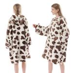 Krifey Wearable Blanket Hoodie, Oversized Sherpa Fleece Sweatshirt with Giant Pocket, Birthday Gifts for Women, Mom, Sister