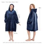 AmyHomie Wearable Blanket Hoodie for Adults & Teens,Oversized Sherpa Hooded Blanket,Warm Cozy Blanket Sweatshirt as Christmas Birthday Gifts for Women Men