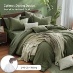 Olive Green King Size Comforter Set - 7 Pieces