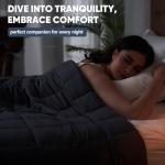 yescool Weighted Blanket for Adults (20 lbs, 60” x 80”, Grey) Cooling Heavy Blanket for Sleeping Perfect for 190-210 lbs, Queen Size Breathable Blanket with Premium Glass Bead, Machine Washable