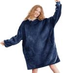 AmyHomie Wearable Blanket Hoodie for Adults & Teens,Oversized Sherpa Hooded Blanket,Warm Cozy Blanket Sweatshirt as Christmas Birthday Gifts for Women Men