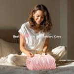 BEDELITE Fleece Decorative Blanket - 3D Jacquard Pink Throw Blankets for Women's Couch & Bed, Soft and Cozy Warm Plush Fluffy Blanket, Cute Birthday Gift for Women, 50x60 Inches