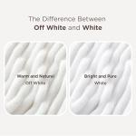 Bedsure GentleSoft White Throw Blanket for Couch - Soft Cozy Fleece Throw Blankets for Women Girls, Mothers Graduation Birthday Gifts for Women Her Mom, Room Home Spring Decor, Off White, 50x60 Inches