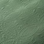 Olive Green Queen Quilt Set with Pillow Shams