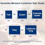 Homelike Moment Comforters Queen Size - Grey Duvet Insert Down Alternative Bed Queen Comforter, Lightweight Bedding Comforters Full Size Quilted Soft All Season Reversible Dark Gray/Light Grey