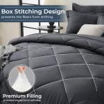 Queen 7-Piece Reversible Comforter Set in Grey