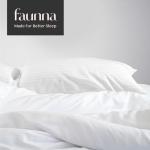 FAUNNA 600TC 100% Cotton Pillow Protectors, Standard Size (20x26), 2 Pack, Oeko-TEX Certified, Hotel Grade Pillow Cover with Silent Zipper, Zip Up Pillow Cases, White