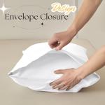 VACVELT Pintuck Pillow Cases Standard Size Set of 2, White Pillow Shams Decorative Pillowcases with Envelope Closure, Pinch Pleated Microfiber Pillowcases, Wrinkle and Stain Resistant