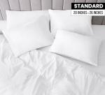 Utopia Bedding Standard Pillow Cases - Pack of 4 - Envelope Closure - Soft Brushed Microfiber Fabric - Shrinkage and Fade Resistant Pillow Covers Standard Size 20 X 26 Inches (Standard, White)