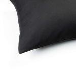 FLXXIE Pillow Cases Queen, Soft Microfiber Pillow Covers with Envelope Closure, Wrinkle Resistant Pillowcases, 2 Piece Set, 20x30, Black