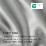 Bedsure Satin Pillowcase, Similar to Silk Pillow Cases Queen Size Set of 2, Cooling Pillow Case Covers with Envelope Closure, Room Decor Gifts for Women Men, Silver Grey, 20x30 Inches, 2pcs