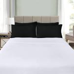 Utopia Bedding Queen Pillow Cases - 4 Pack - Envelope Closure - Soft Brushed Microfiber Fabric - Shrinkage and Fade Resistant Pillow Covers Queen Size 20 X 30 Inches (Queen, Black)