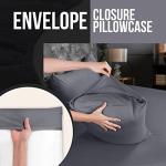Utopia Bedding Queen Pillow Cases - 4 Pack - Envelope Closure - Soft Brushed Microfiber Fabric - Shrinkage and Fade Resistant Pillow Covers Queen Size 20 X 30 Inches (Queen, Grey)