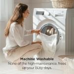 Bedsure King Size Satin Pillowcase Set of 2 - Pure White Silky Pillow Cases for Hair and Skin with Envelope Closure, Similar to Silk Pillow Cases, Gifts for Women Men, 20x36 Inches, 2pcs