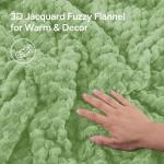 Fluffy Twin Comforter Set - Grass Green Fleece