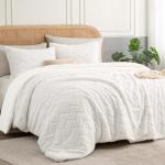 Fluffy Sherpa Twin Comforter Set in Beige