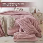 Fluffy Twin Comforter Set in Old Pink