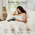 Sasttie Twin Fleece Comforter Set with Pillow Case