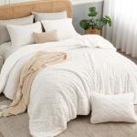 Fluffy Sherpa Twin Comforter Set in Beige
