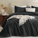 Fluffy Black Twin Comforter Set – Ultra-Soft Cozy Bedding