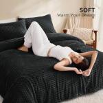 Fluffy Black Twin Comforter Set – Ultra-Soft Cozy Bedding