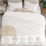 Fluffy Sherpa Twin Comforter Set in Beige