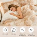 EMME Twin Khaki Fuzzy Duvet Cover Set