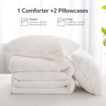 Fluffy Sherpa Twin Comforter Set in Beige