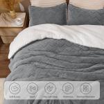 Fluffy Twin Comforter Set - Soft Sherpa Grey