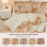 EMME Twin Khaki Fuzzy Duvet Cover Set