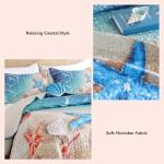 Weigelia Coastal Queen Quilt Set - 3 Piece