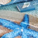 Weigelia Coastal Queen Quilt Set - 3 Piece