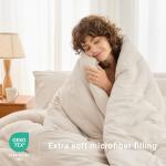 7-Piece Soft Queen Comforter Set in Beige