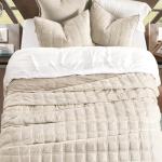 Luxurious Velvet King Quilt Set with Shams