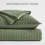 Evergrace Soft Velvet Quilt Set, Queen Size