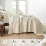 Oversized King Bedspread Set - Soft Microfiber Quilt