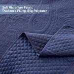 Navy Blue Oversized King Bedspread Quilt Set