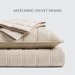 Luxurious Velvet King Quilt Set with Shams