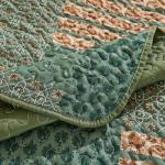 Olive Green California King Quilt Set, 3 Pieces