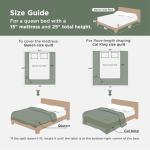 Bedsure 7-Piece Floral Sage Green Comforter Set