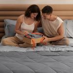 Bedsure 7-Piece Reversible Queen Bedding Set