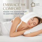 Digital Decor 100% Cotton Luxury Hotel Pillows Standard Size Set of 2, Cooling Down Alternative Bed Pillows for Sleeping, Hypoallergenic Soft Pillows for Side & Back Sleepers, Made in USA, 26" x 20"